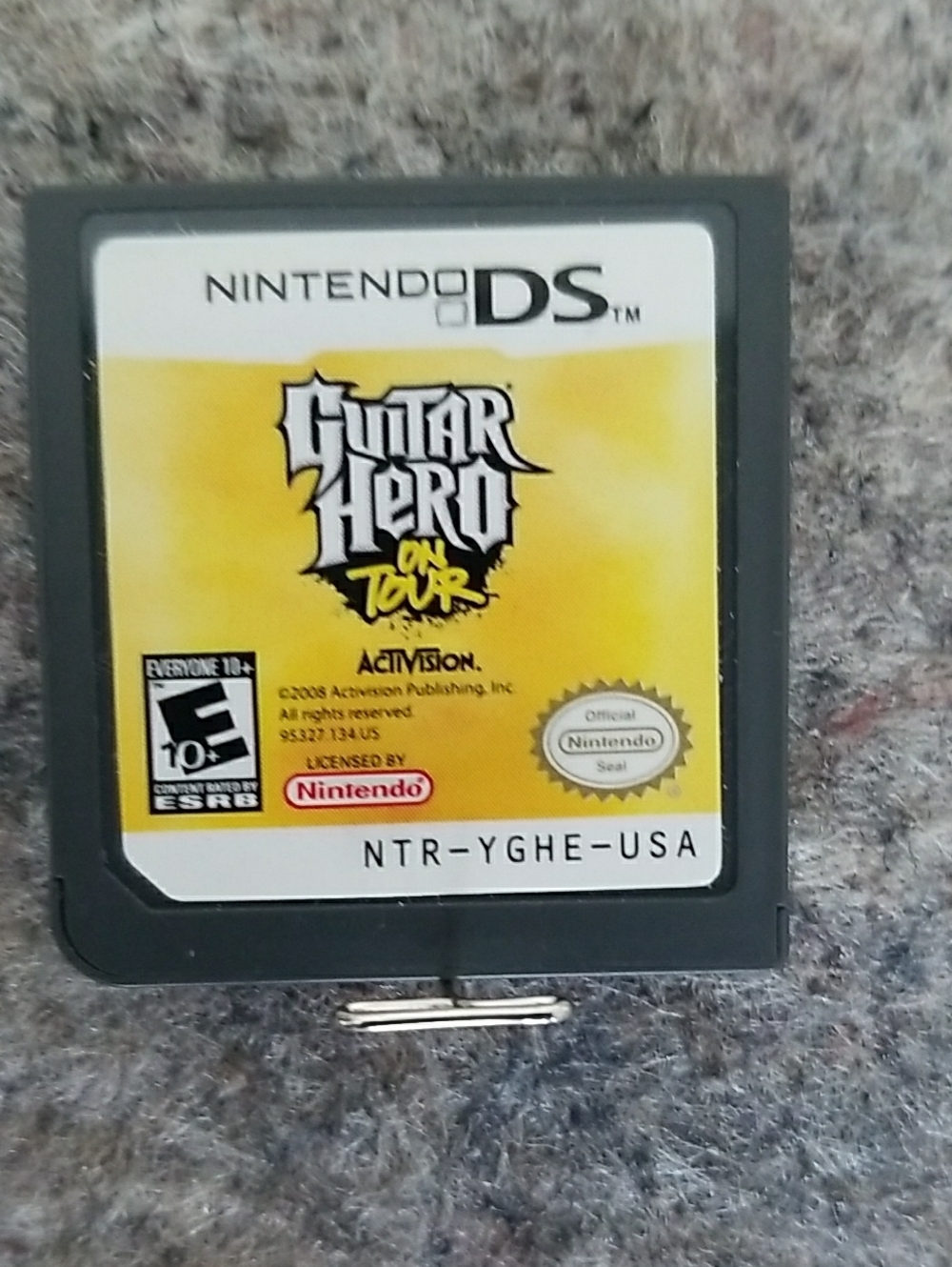 Nintendo DS Guitar Heroine On Tour, Yellow & White Label